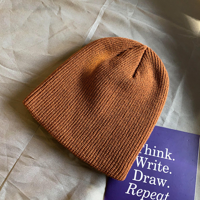 빈티지 두꺼운 니트 비니