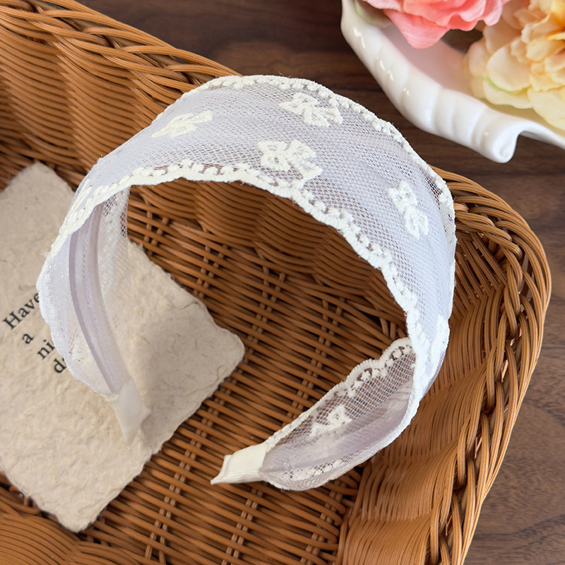 Banda pentru Păr cu Dantelă și Fundă