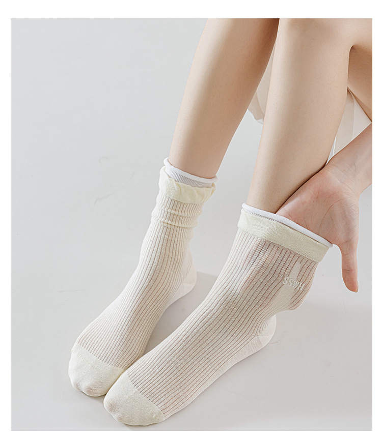 Meias de Algodão Sem Costuras