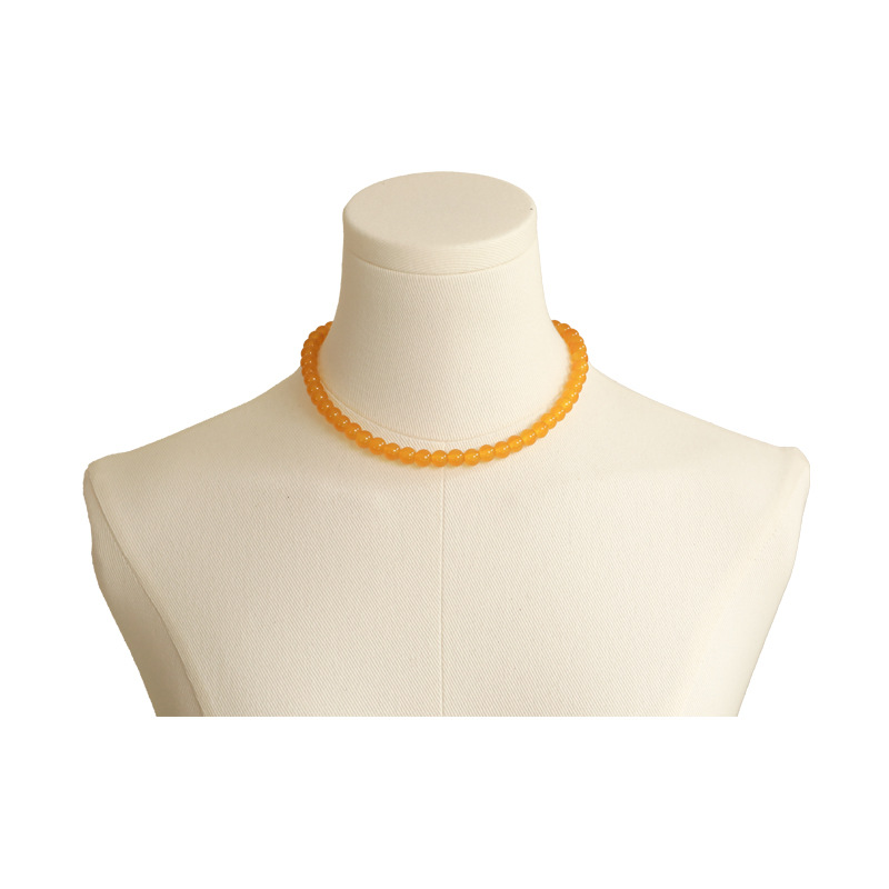 Намисто-чокер з Жовтих Скільних Намистин