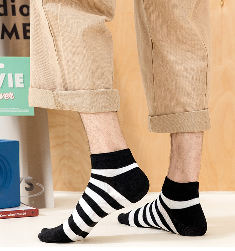 Chaussettes Basses à Rayures