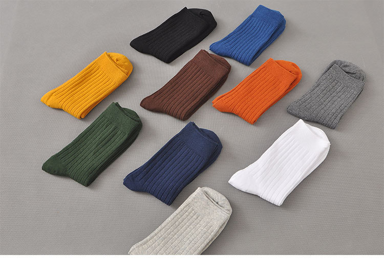 ถุงเท้าธุรกิจชายผ้าฝ้าย