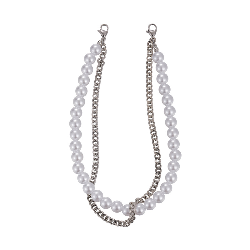 โซ่ส้นเท้าโบว์และไข่มุก