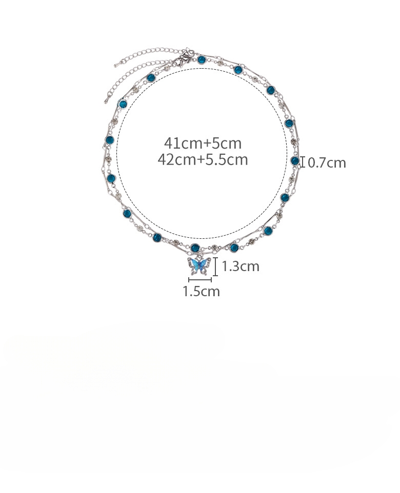 Dvojitý Náhrdelník s Motýlkem