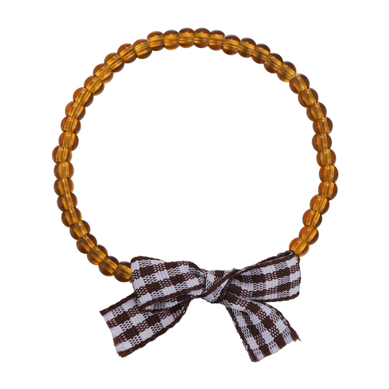 ชุดสร้อยข้อมือโบว์ลูกปัดปรับได้