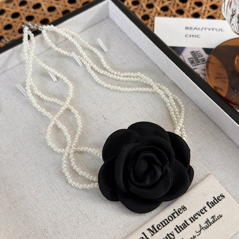 Multi-Layer Pearl Choker Necklace