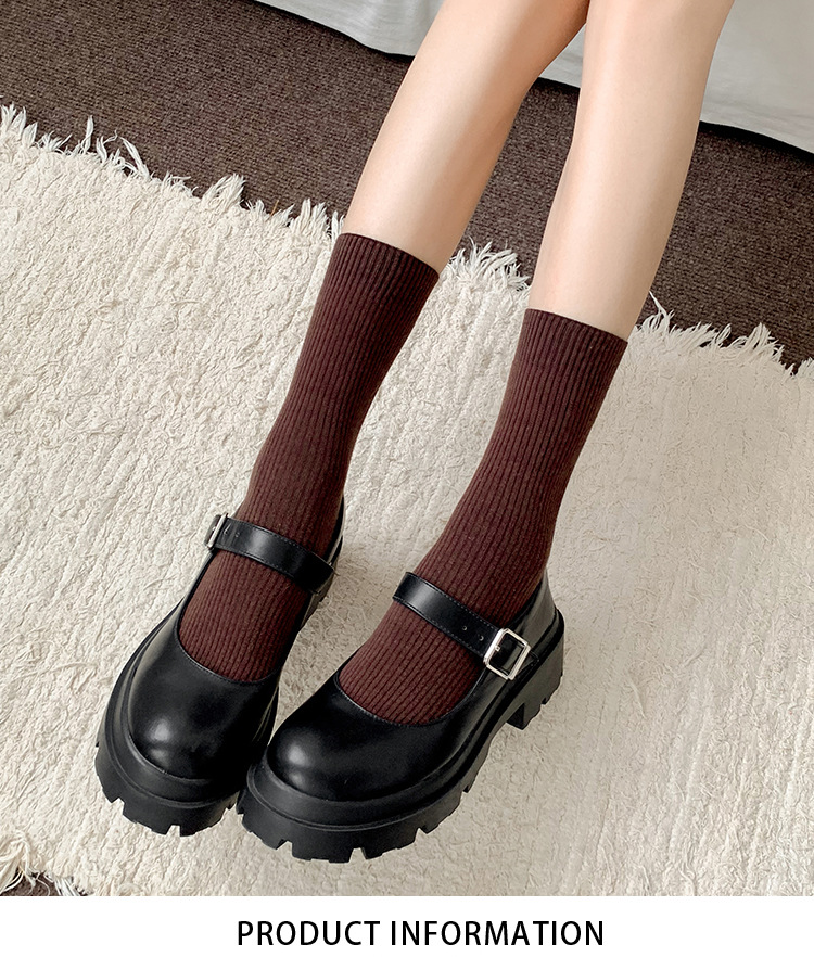 ถุงเท้ายาวถึงน่องผ้าฝ้ายสำหรับผู้หญิง