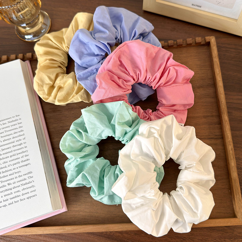 Élastiques à Cheveux Scrunchies Petits Couleur Unie