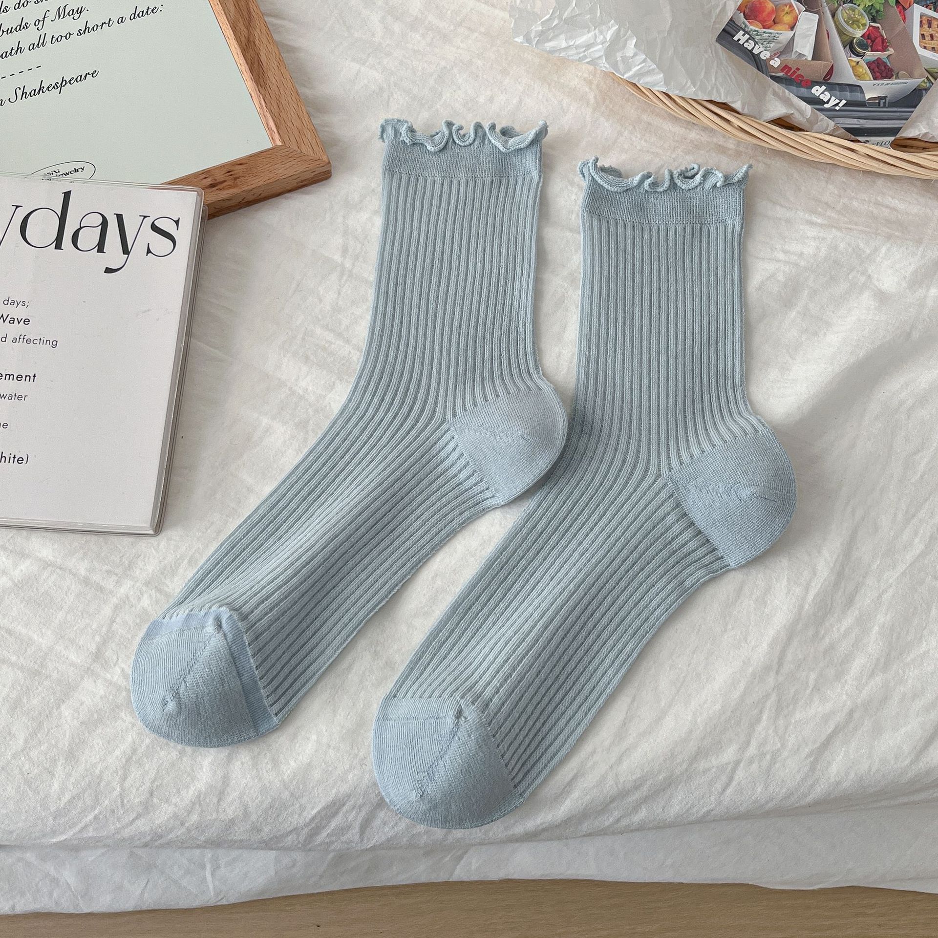 Meias Slouch com Babados