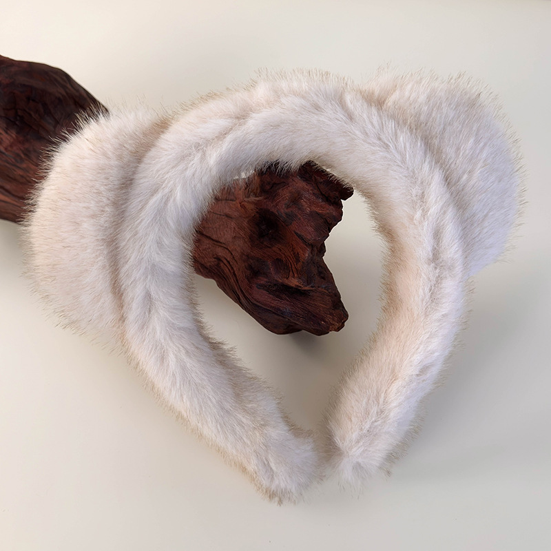 Diadema de Peluche con Orejas de Gato