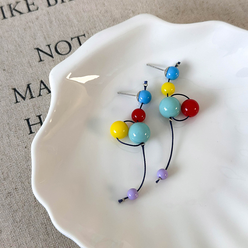 Pryskyřičné Kuličkové Náušnice