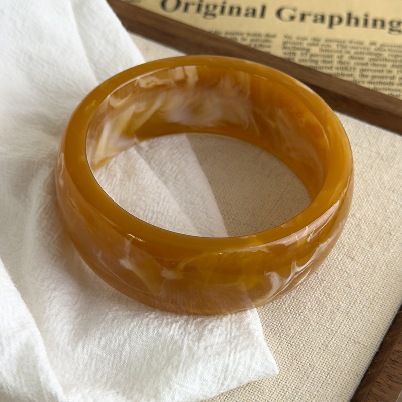 Ακανόνιστο Ευρύ Βραχιόλι Ακρυλικού Ακετάτου