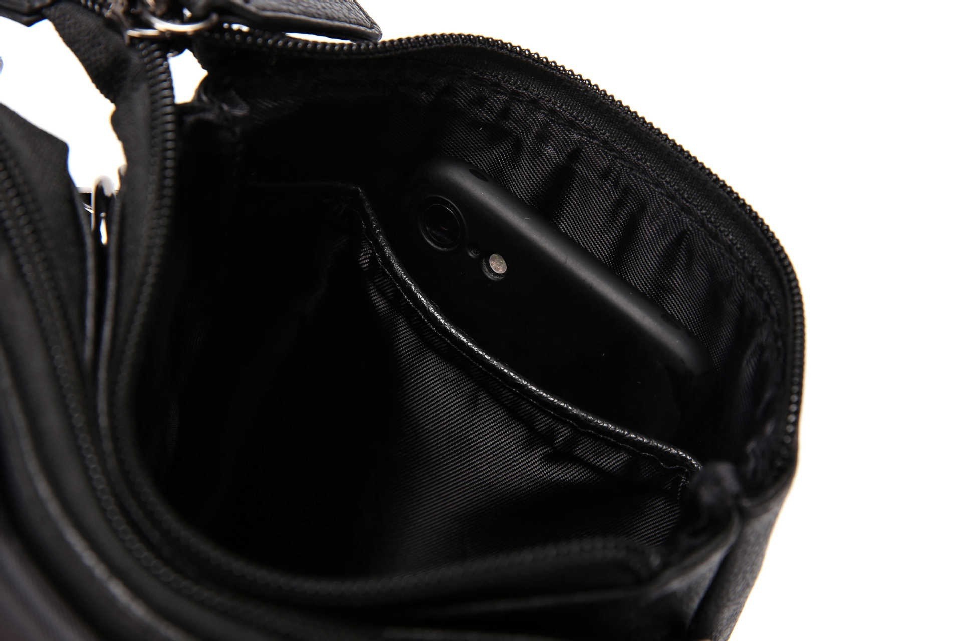 Borsa a tracolla uomo PU con catena