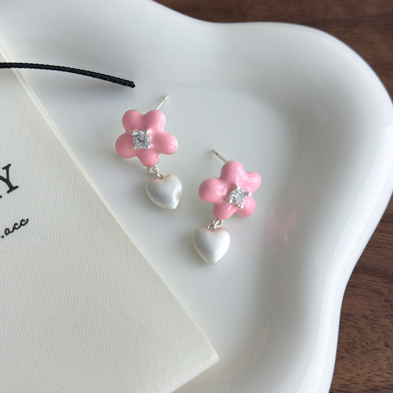 Сережки Серце Квітка