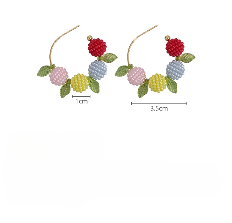Сережки з малиною