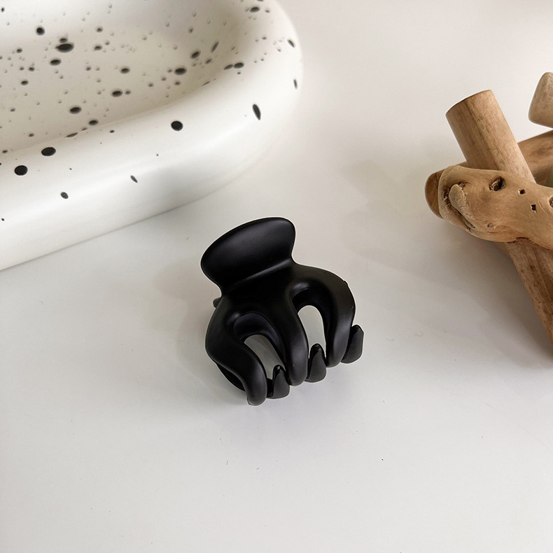 Agrafă Mare pentru Păr Negru Mat