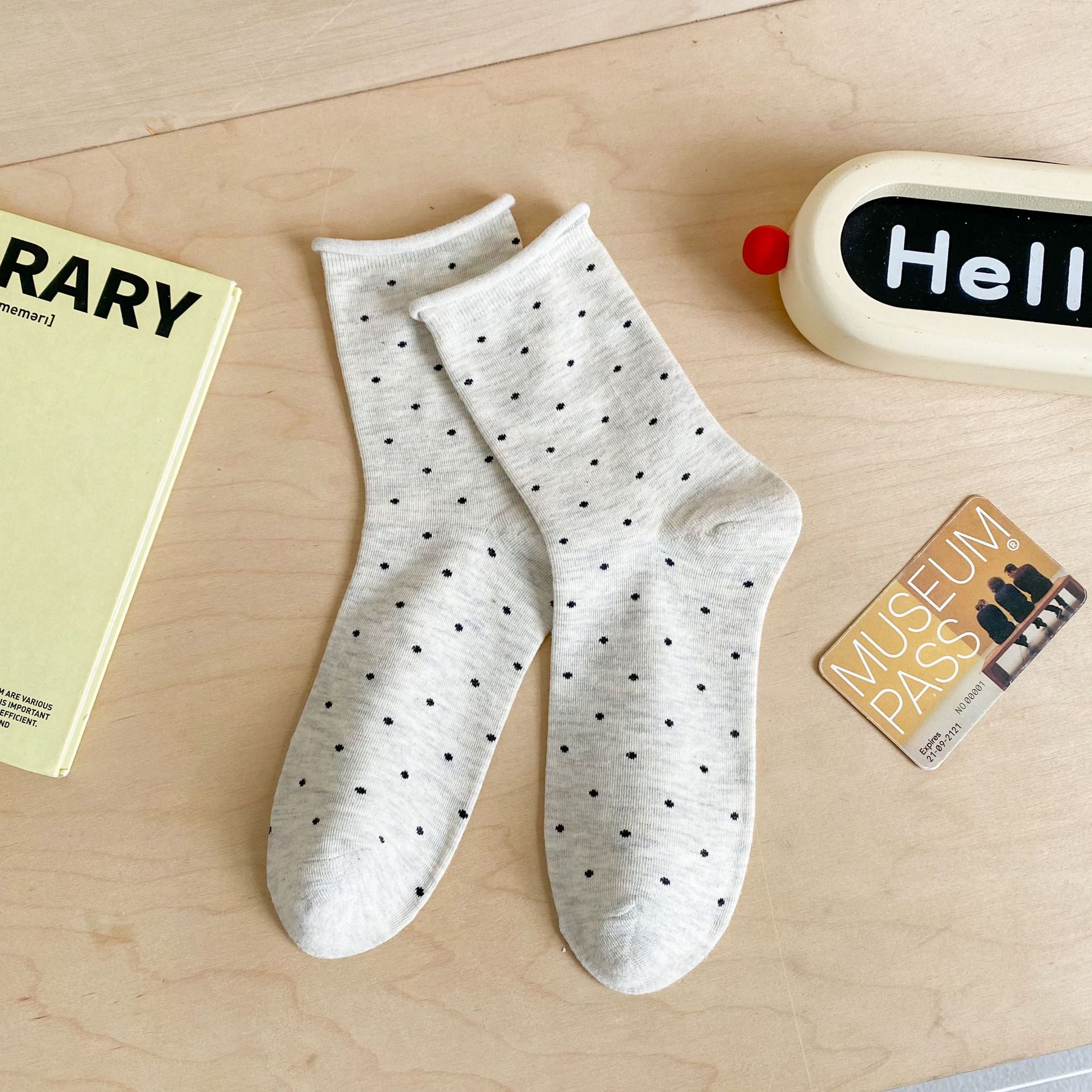 Meias de Bolinhas para Mulher