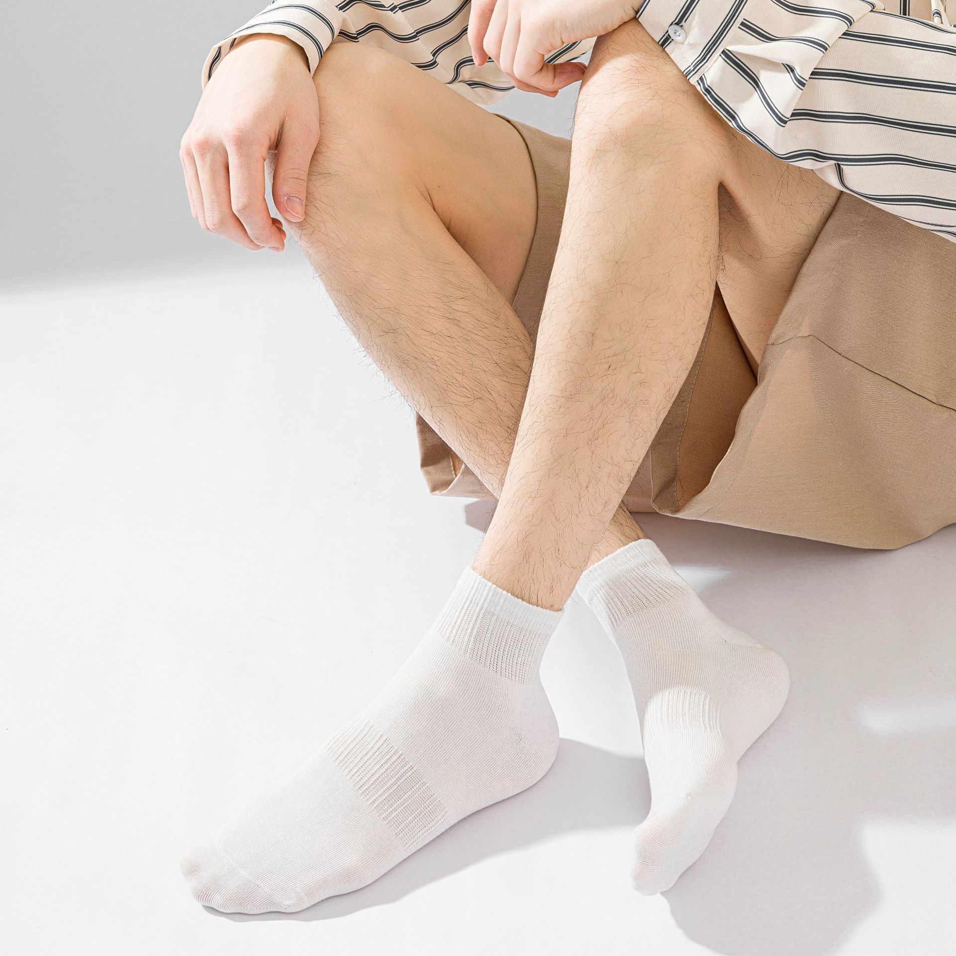 Чоловічі бавовняні шкарпетки до середини литки