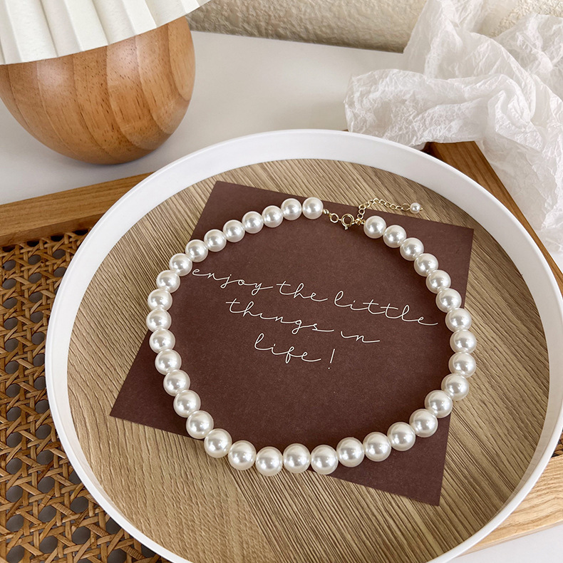 Collier Clavicule en Perle Imitation