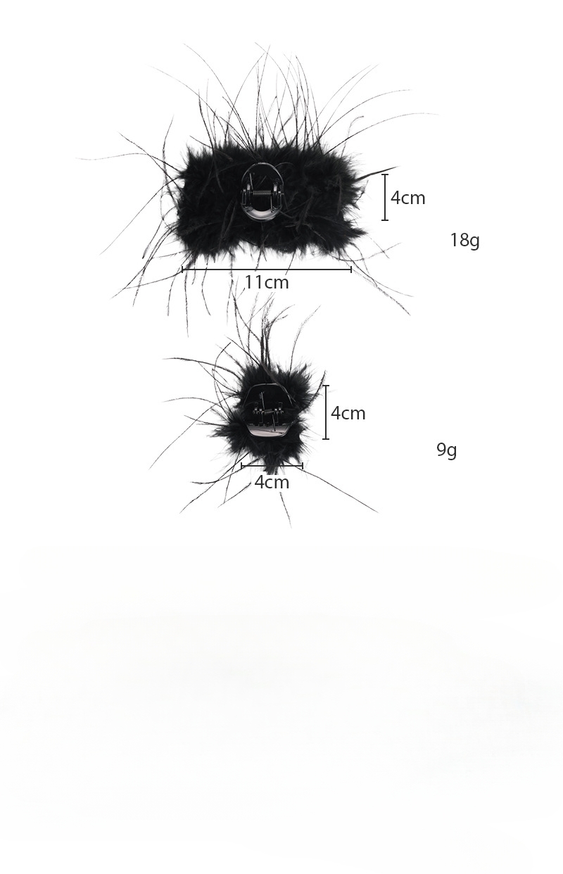 Feather Hair Claw Clip