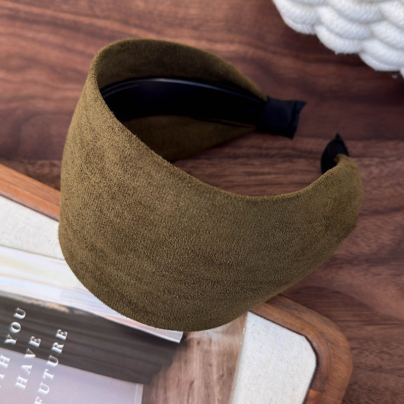 Cinta Ancha para el Cabello de Piel Sintética