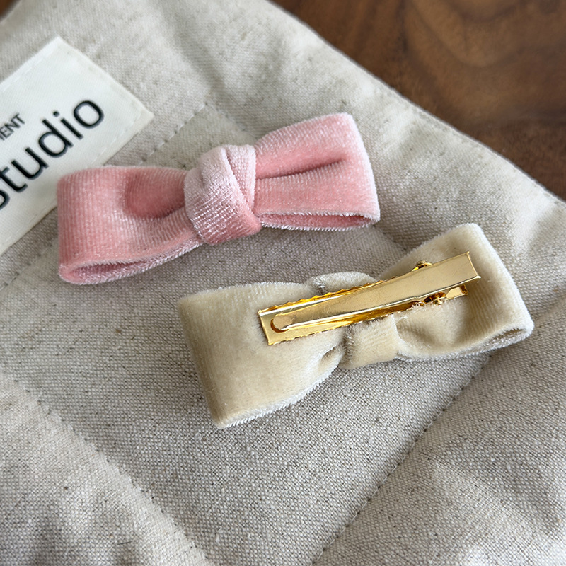 Κλιπς Μαλλιών Βελούδο με Φιόγκο