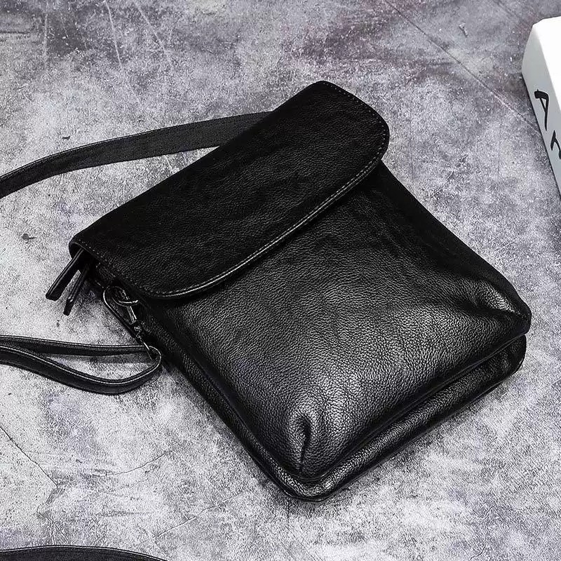 Borsa a tracolla uomo PU con catena