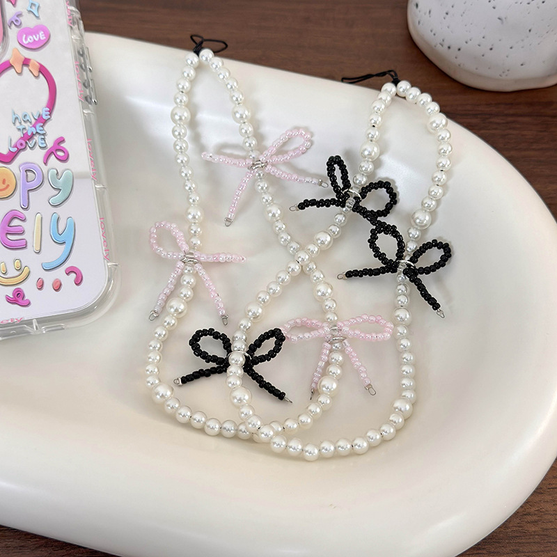 Bow Pearl Phone Chain
