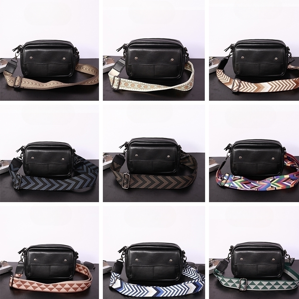 Heren Leren Kruisbodytas