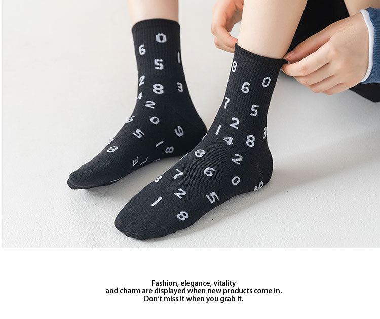 Meias Femininas Meia-Altura Algodão