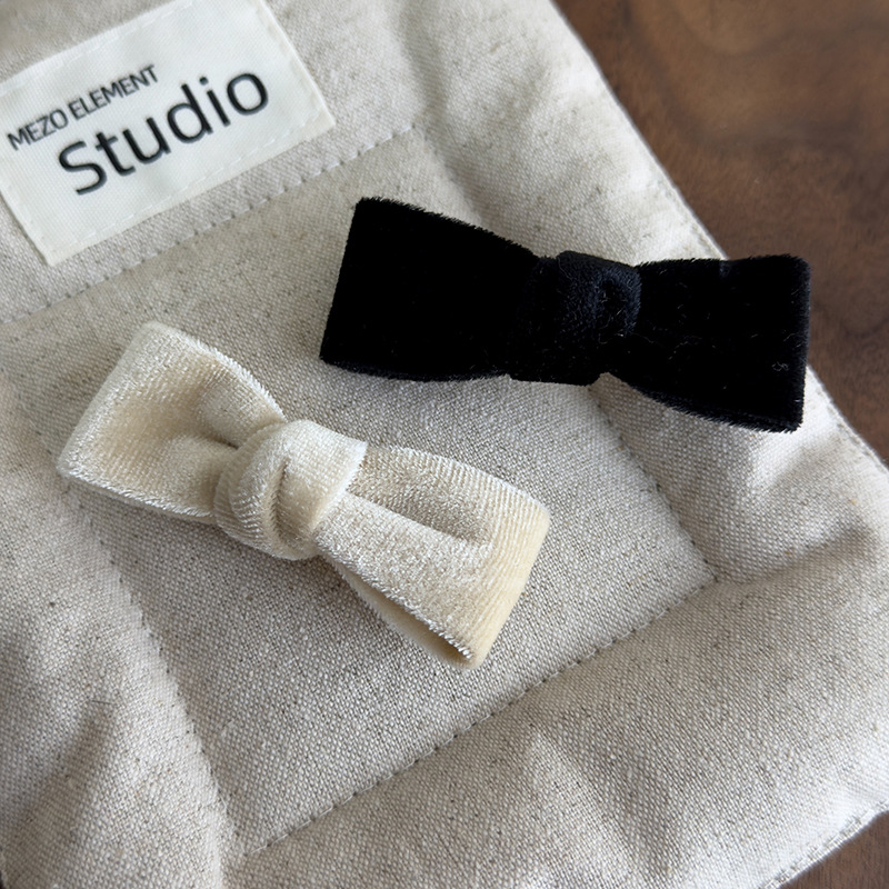 Κλιπς Μαλλιών Βελούδο με Φιόγκο