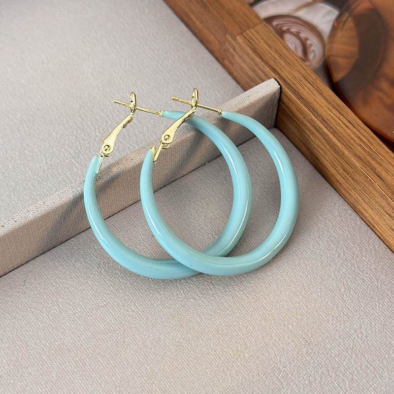 컬러풀 후프 귀걸이