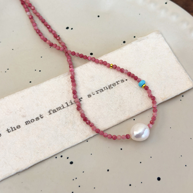 Pearl Beaded Choker Necklace