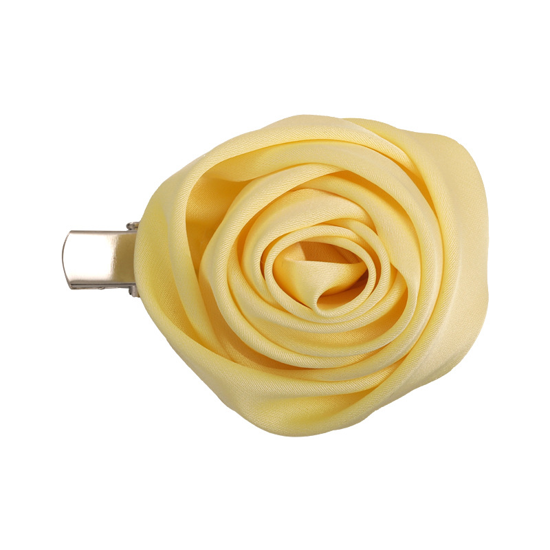 Pinza para el Cabello de Rosa Amarilla 3D