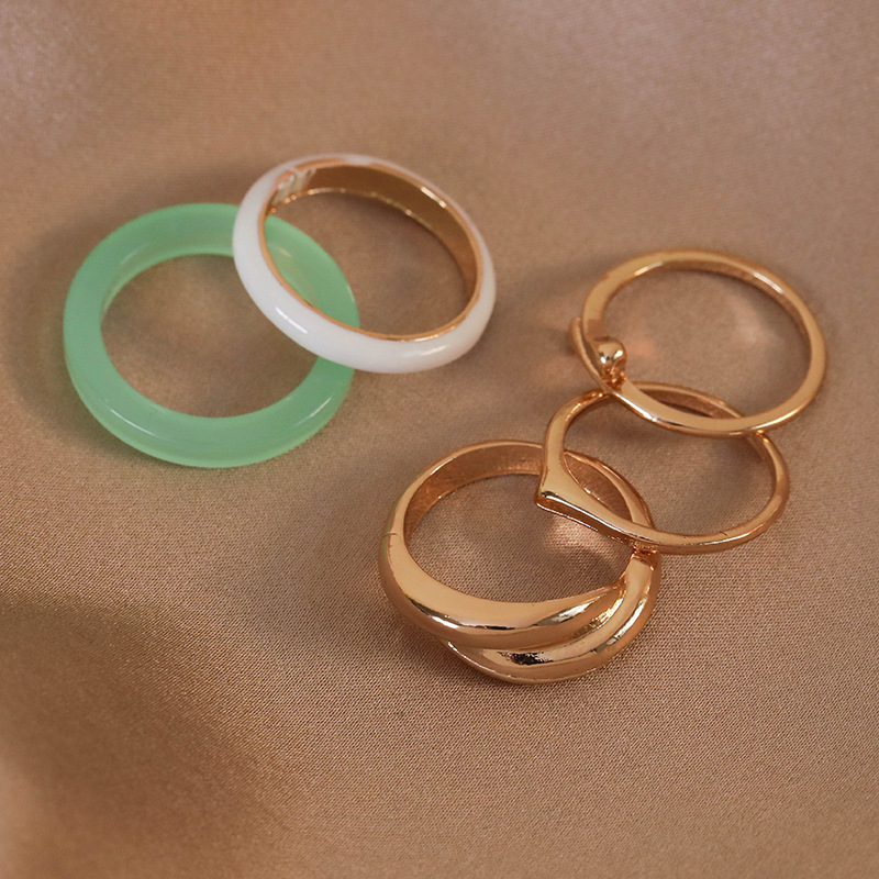 Set Inele cu Mărgele Colorate pentru Degetul Arătător