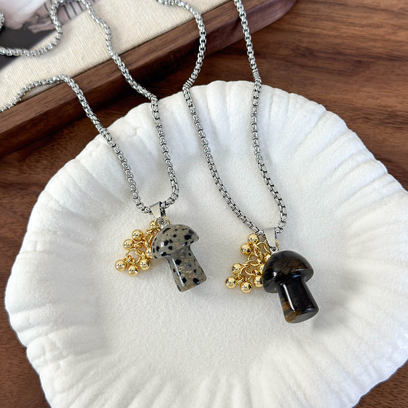 버섯 펜던트 목걸이