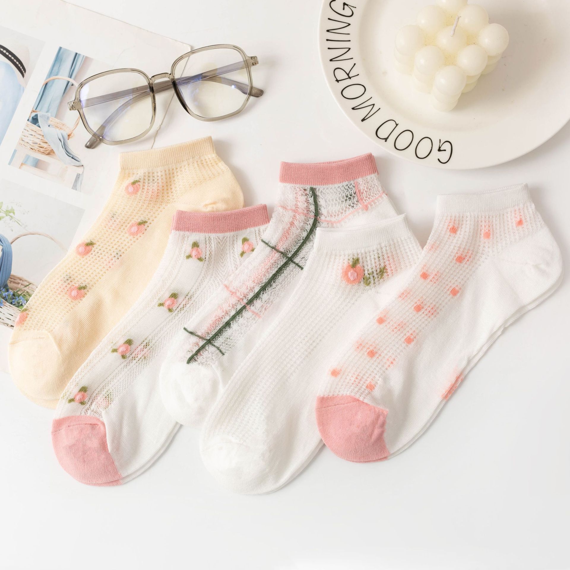 Cartoon Bear Ankle Socks