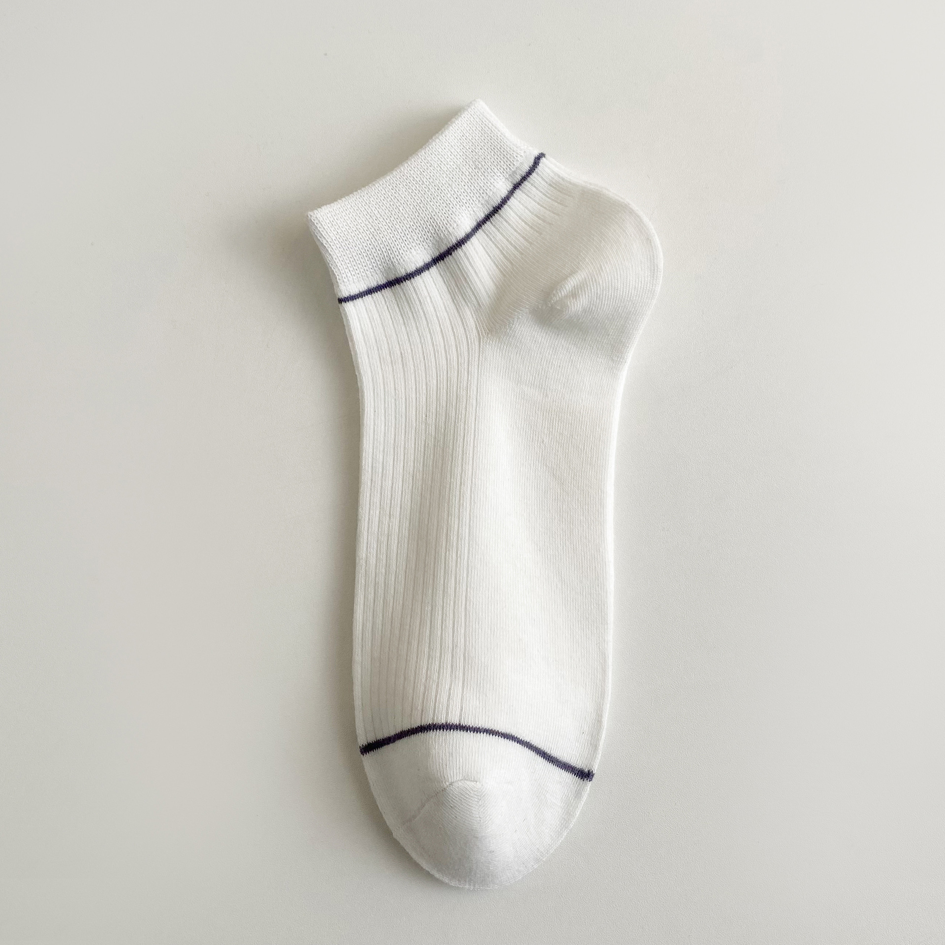 Ανδρικές ριγέ βαμβακερές κάλτσες χωρίς ορατότητα