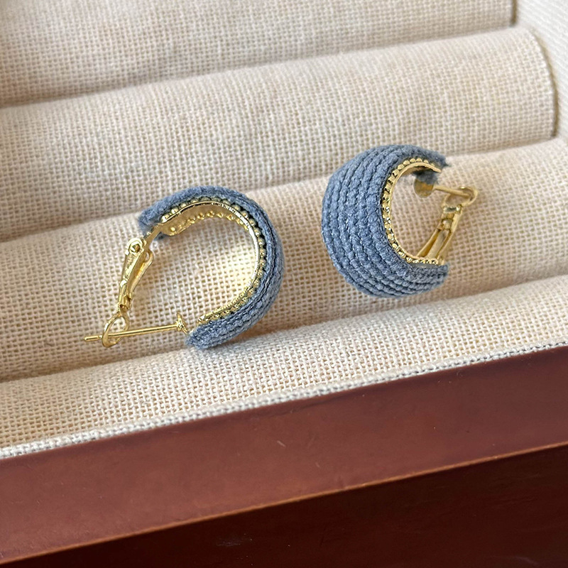 Геометрические Ретро Корейские Серьги