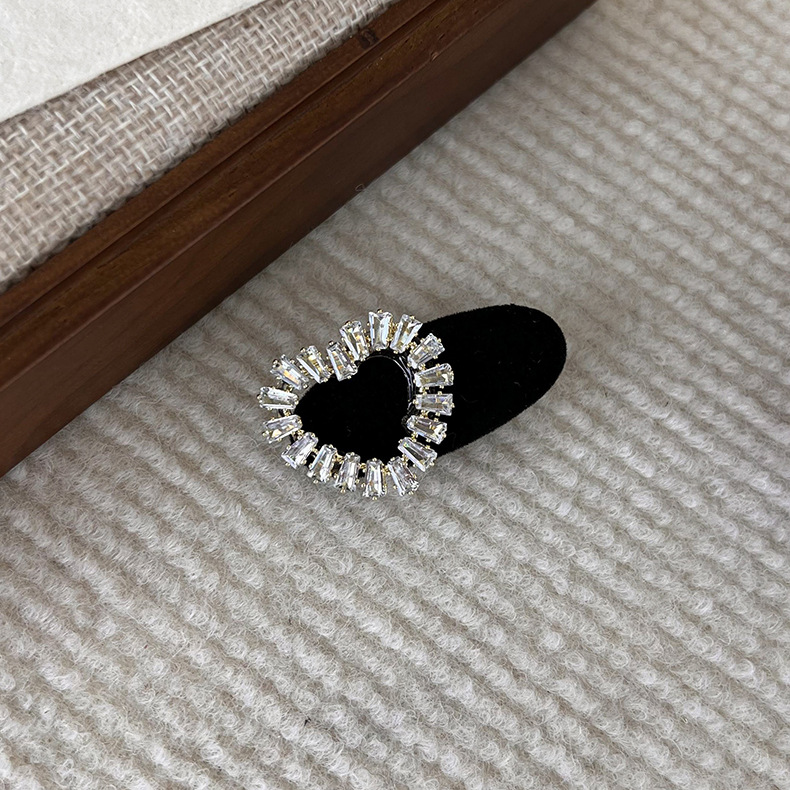 Agrafă de Păr cu Inimă de Rhinestone