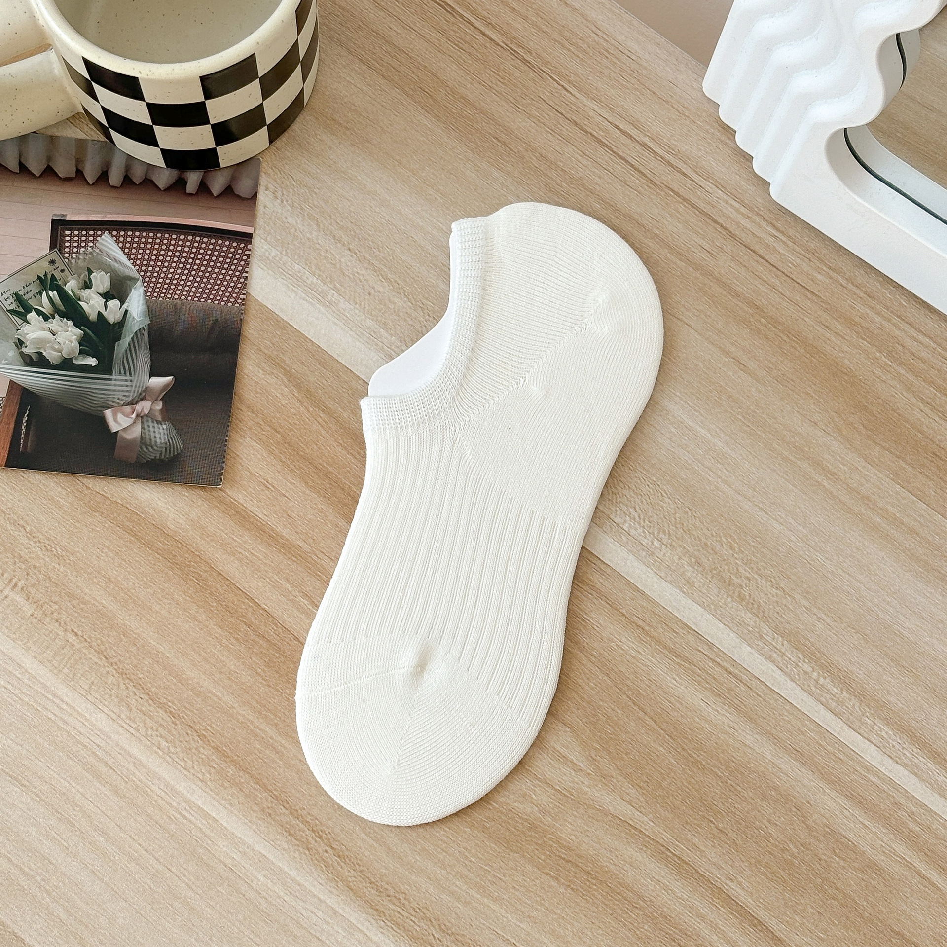 جوارب نسائية غير مرئية من القطن