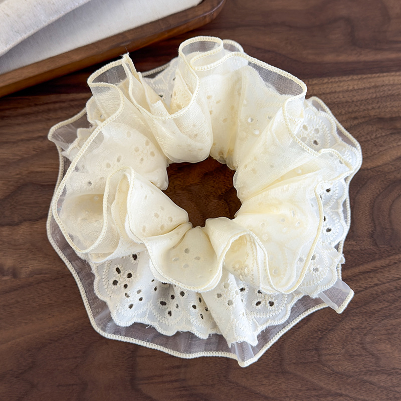 Διπλής Διαβάθμισης Δαντέλα Scrunchies