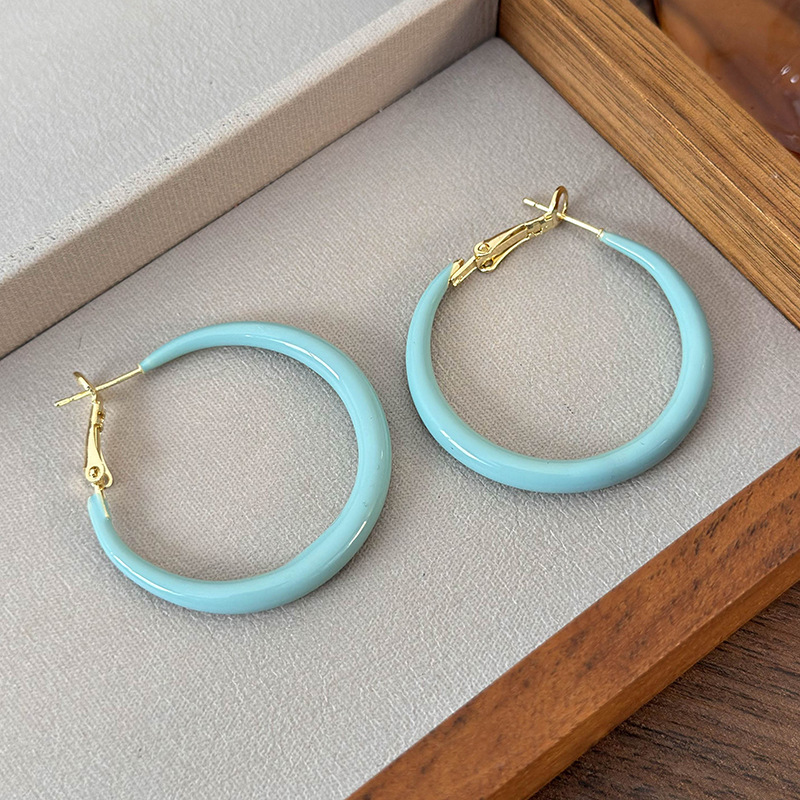 컬러풀 후프 귀걸이