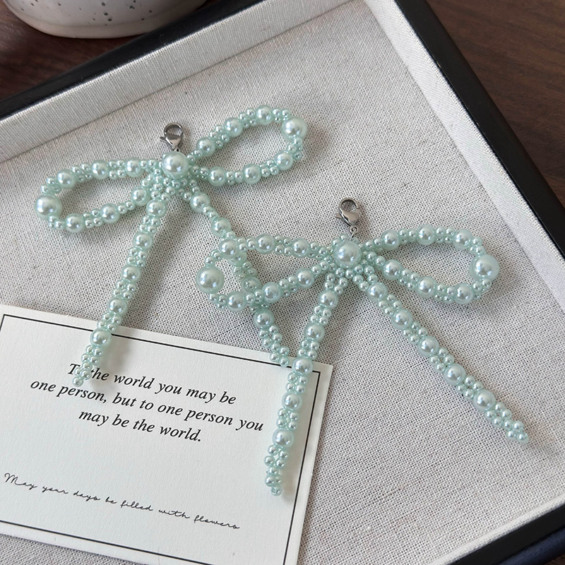 Пряжка для Обуви с Жемчужным Бантом