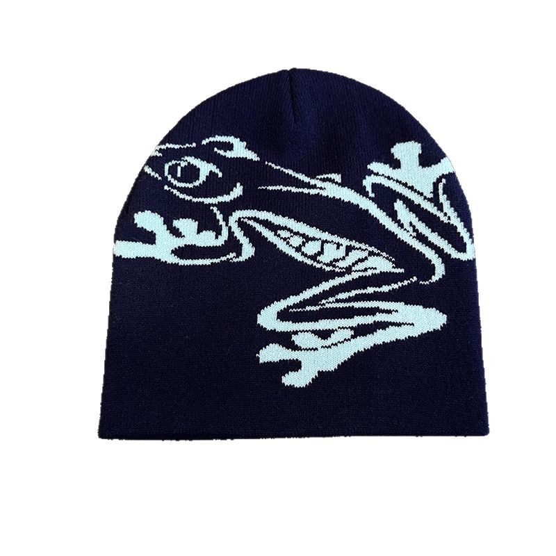 Gorro de Malha Jacquard Sapo