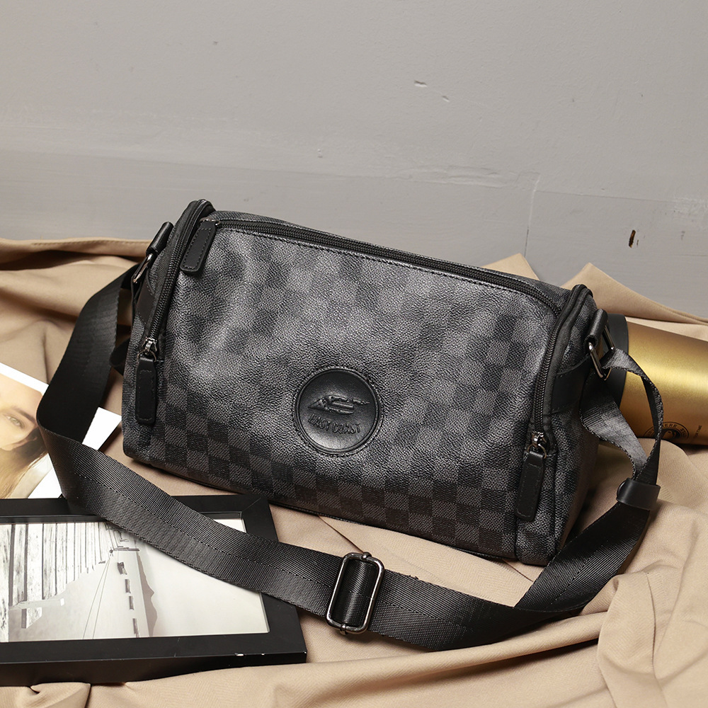 Heren Schoudertas Ruitpatroon