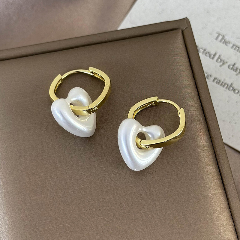 Pendientes de Perlas Corazón