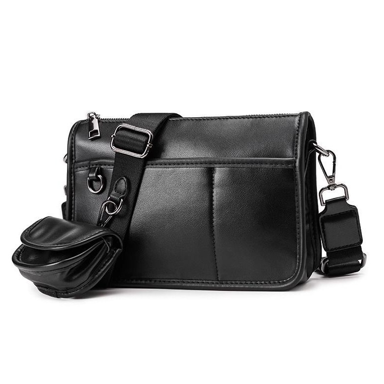 Borsa a tracolla vintage 2-in-1 per fotocamera uomo