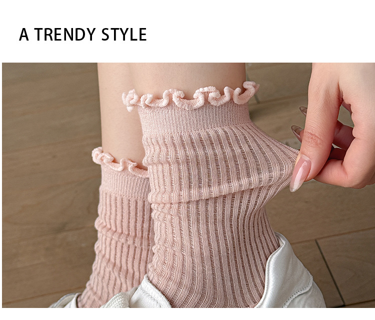 Meias Slouch com Babados