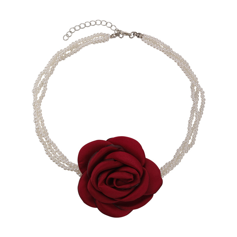 Multi-Layer Pearl Choker Necklace